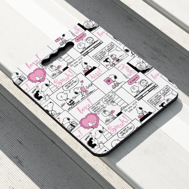 Peanuts | Valentine Heart Love Pattern Seat Cushion (In Situ)