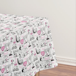 Peanuts   Valentine Heart Love Pattern Tablecloth