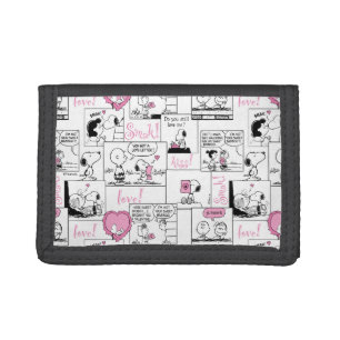 Peanuts   Valentine Heart Love Pattern Tri-fold Wallet