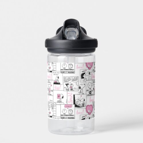 Peanuts  Valentine Heart Love Pattern Water Bottle