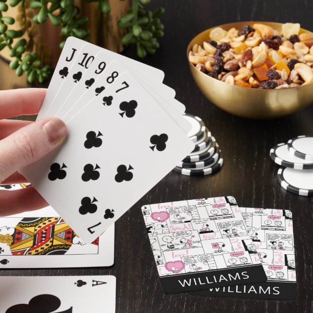 Peanuts | Valentine Heart Pattern Playing Cards (In Situ)