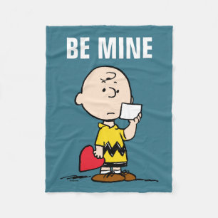 Peanuts Valentine's Day Charlie Brown Fleece Blanket