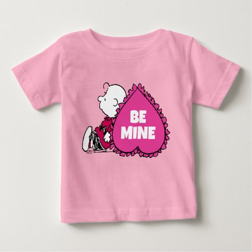 Peanuts  Valentines Day  Charlie Brown Heart Baby T_Shirt