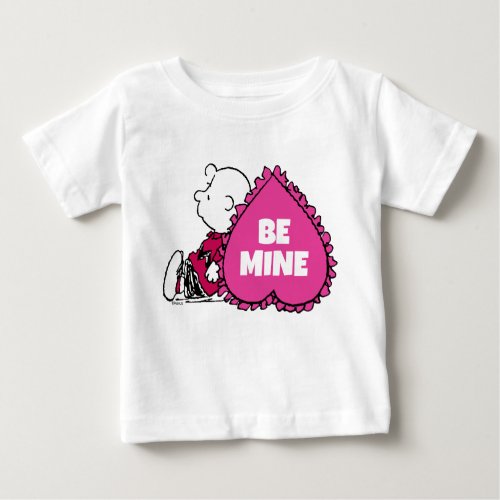 Peanuts  Valentines Day  Charlie Brown Heart Baby T_Shirt