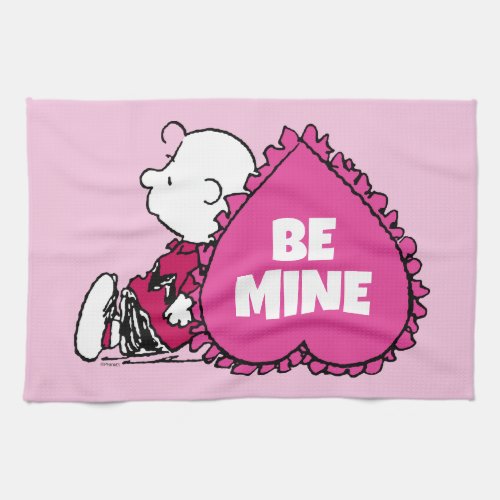 Peanuts  Valentines Day  Charlie Brown Heart Kitchen Towel