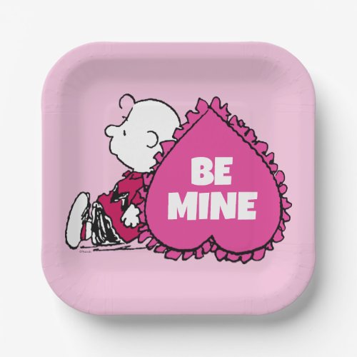 Peanuts  Valentines Day  Charlie Brown Heart Paper Plates