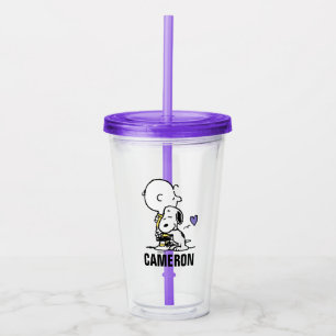 Peanuts Valentine's Day Charlie Brown & Snoopy Acrylic Tumbler