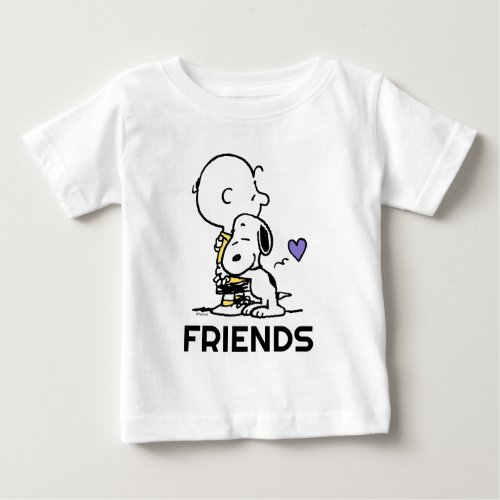 Peanuts  Valentines Day  Charlie Brown  Snoopy Baby T_Shirt