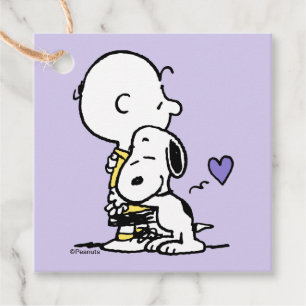 Peanuts Valentine's Day Charlie Brown & Snoopy Favor Tags