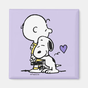 Peanuts Valentine's Day Charlie Brown & Snoopy Magnet