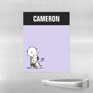 Peanuts Valentine's Day Charlie Brown & Snoopy Magnetic Dry Erase Sheet