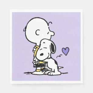 Peanuts Valentine's Day Charlie Brown & Snoopy Napkins