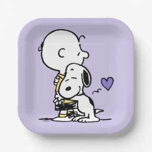 Peanuts   Valentine's Day   Charlie Brown & Snoopy Paper Plates