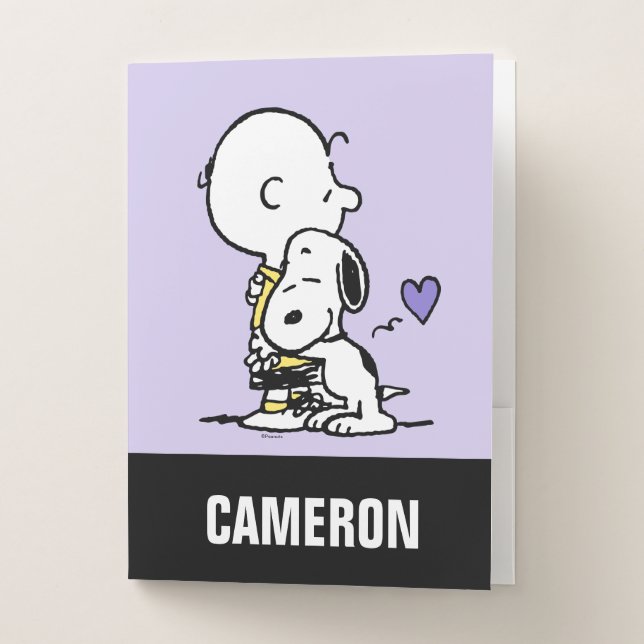 Peanuts | Valentine's Day | Charlie Brown & Snoopy Pocket Folder (Front)