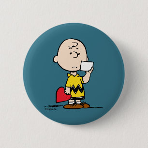 Peanuts Valentine's Day Charlie Brown Valentine Button