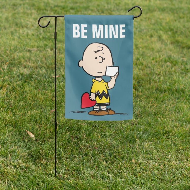 Peanuts | Valentine's Day Charlie Brown Valentine Garden Flag (In SItu)