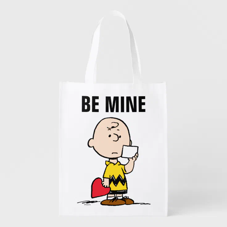 Peanuts | Valentine's Day Charlie Brown Valentine Grocery Bag