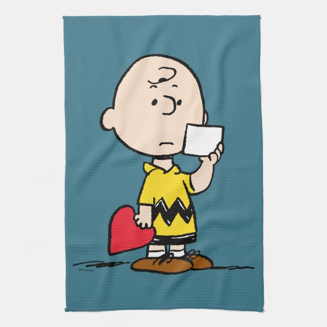 Peanuts | Valentine's Day Charlie Brown Valentine Kitchen Towel (Vertical)