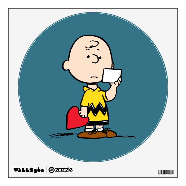 Peanuts | Valentine's Day Charlie Brown Valentine Wall Decal (Front)