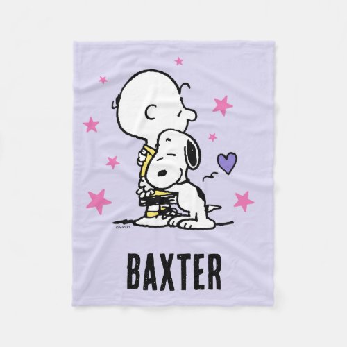Peanuts  Valentines Day  Friends For Life Fleece Blanket