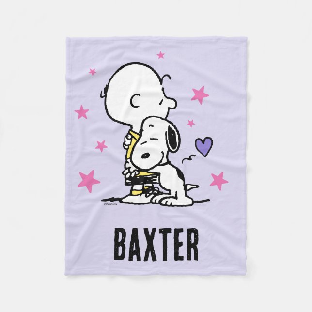Peanuts | Valentine's Day | Friends For Life Fleece Blanket (Front)