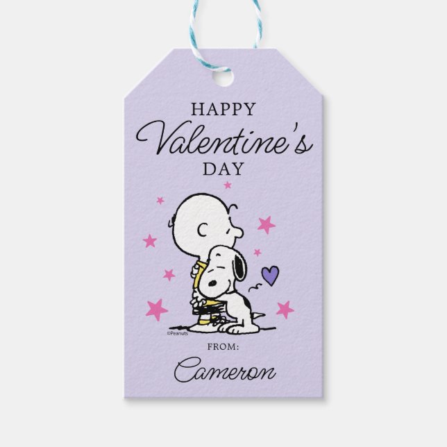 Peanuts | Valentine's Day | Friends For Life Gift Tags (Front)