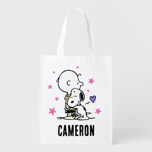 Peanuts | Valentine's Day | Friends For Life Grocery Bag (Front)