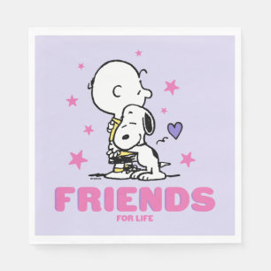 Peanuts Valentine's Day Friends For Life Napkins