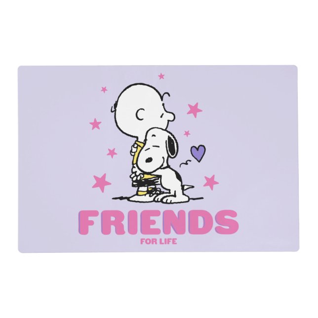 Peanuts | Valentine's Day | Friends For Life Placemat (Front)