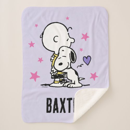 Peanuts  Valentines Day  Friends For Life Sherpa Blanket