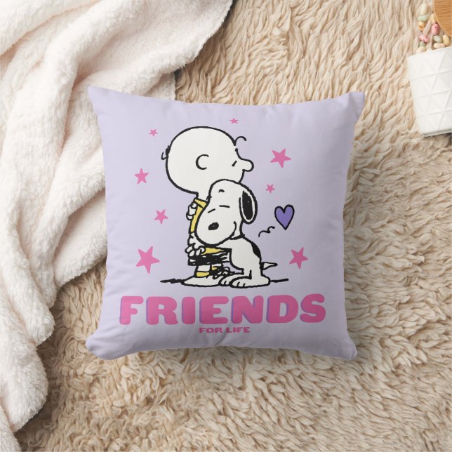 Peanuts | Valentine's Day | Friends For Life Throw Pillow (Blanket)