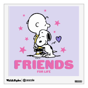 Peanuts Valentine's Day Friends For Life Wall Decal