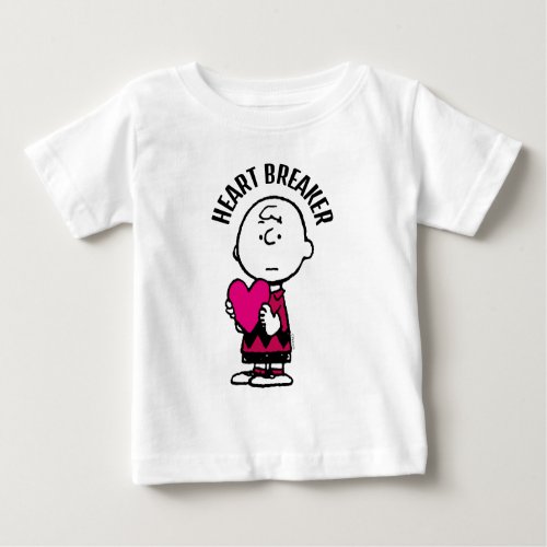 Peanuts  Valentines Day  Heart Charlie Brown Baby T_Shirt