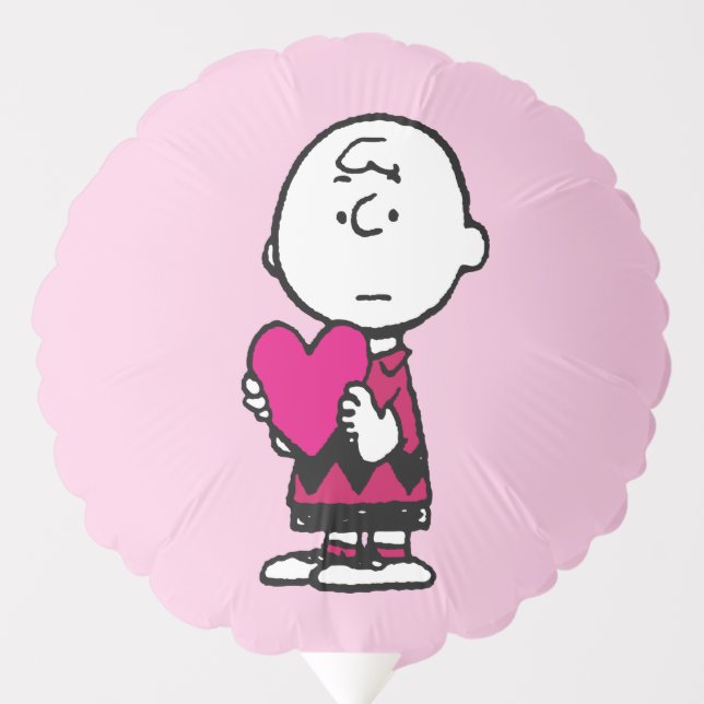 Peanuts | Valentine's Day | Heart Charlie Brown Balloon (Front)