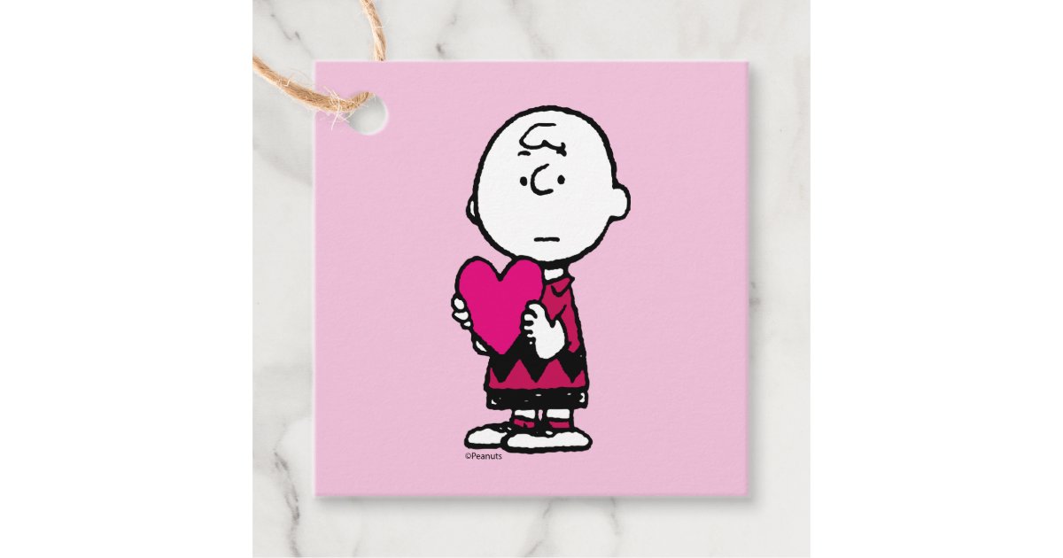 Peanuts, Valentine's Day, Charlie Brown & Snoopy Gift Tags