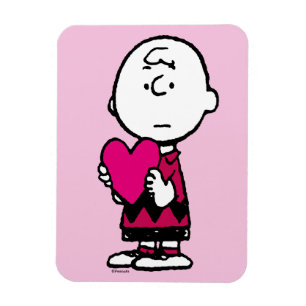 Peanuts Valentine's Day Heart Charlie Brown Magnet