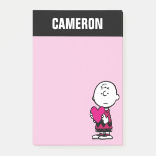 Peanuts Valentine's Day Heart Charlie Brown Post-it Notes