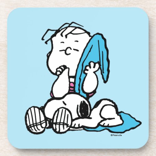 Peanuts  Valentines Day  Linus  Snoopy Beverage Coaster