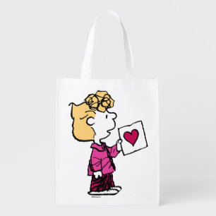 Peanuts   Valentine's Day   Sally Valentine Card Grocery Bag
