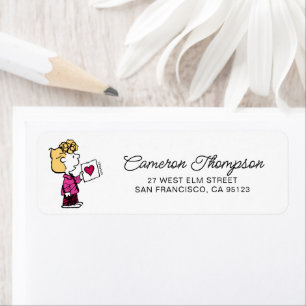 Peanuts   Valentine's Day   Sally Valentine Card Label