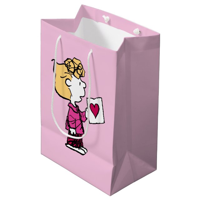 Peanuts | Valentine's Day | Sally Valentine Card Medium Gift Bag (Front Angled)