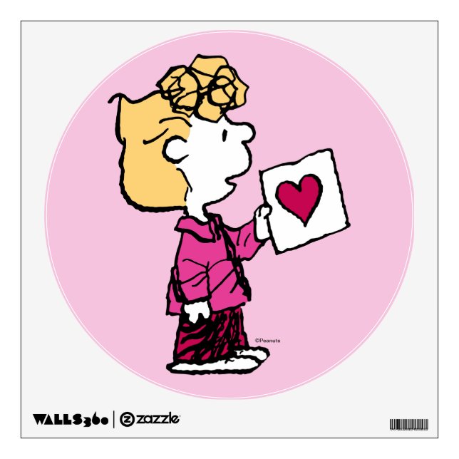 Peanuts | Valentine's Day | Sally Valentine Card Wall Decal (Front)