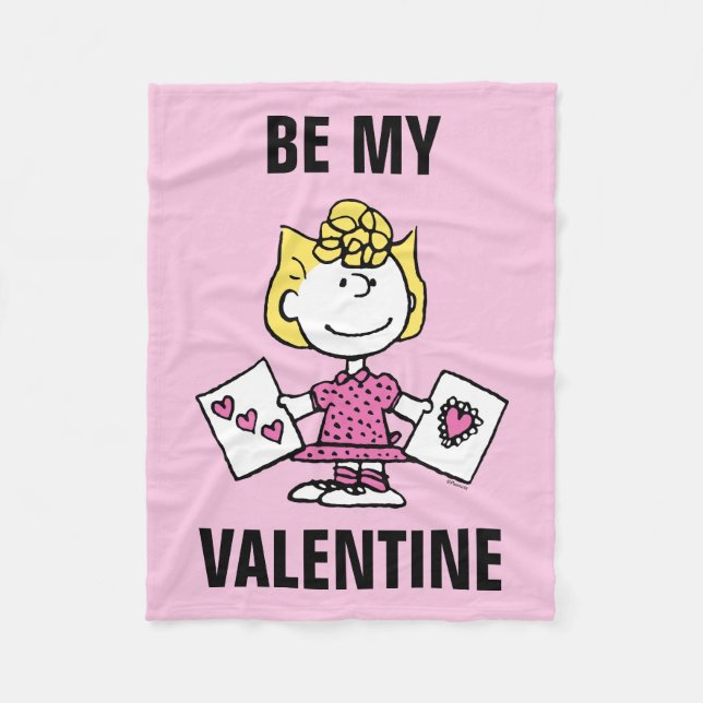 Peanuts | Valentine's Day | Sally Valentines Fleece Blanket (Front)