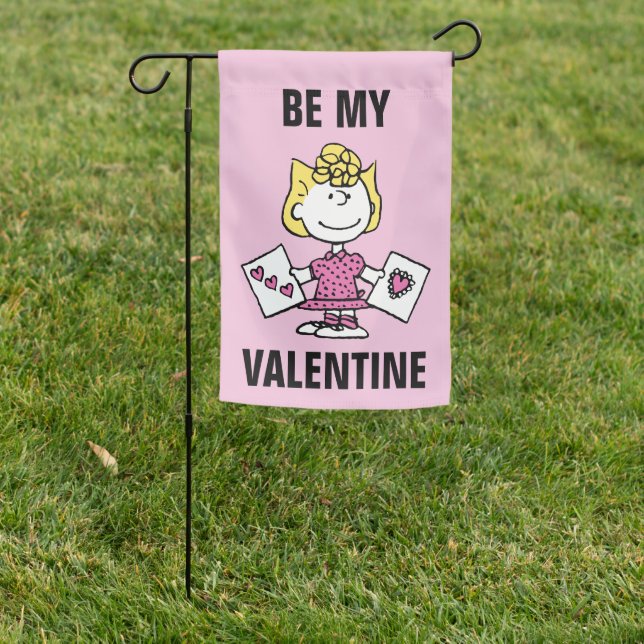 Peanuts | Valentine's Day | Sally Valentines Garden Flag (In SItu)
