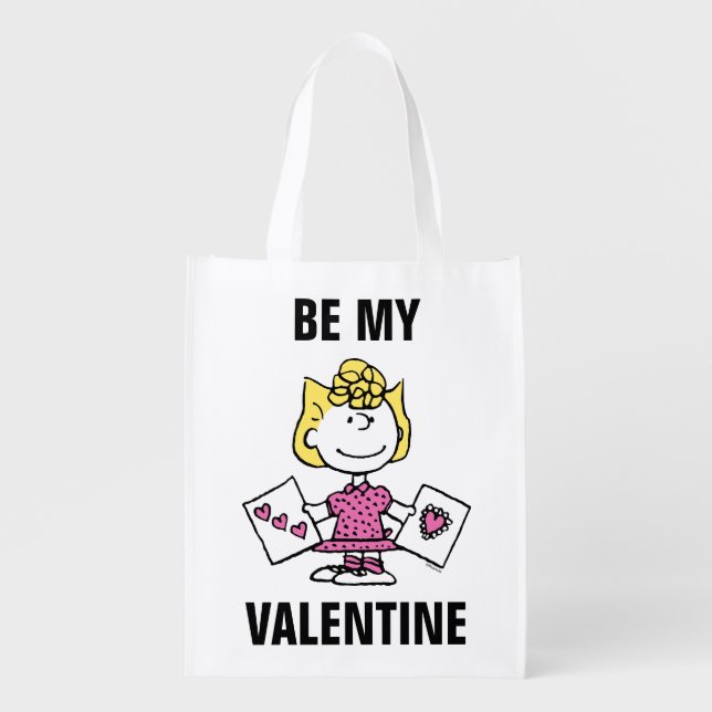 Peanuts | Valentine's Day | Sally Valentines Grocery Bag (Front)