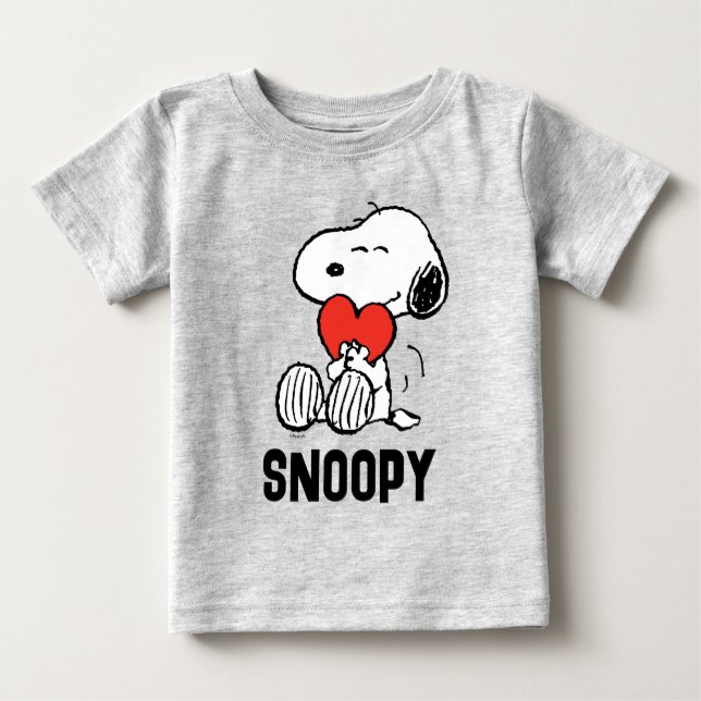 Peanuts | Valentine's Day | Snoopy Heart Hug Baby T-Shirt (Front)