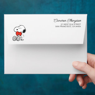 Peanuts Valentine's Day Snoopy Heart Hug Envelope