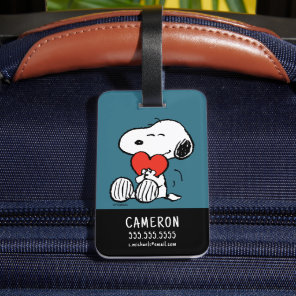 Peanuts | Valentine's Day | Snoopy Heart Hug Luggage Tag