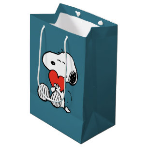 Peanuts Valentine's Day Snoopy Heart Hug Medium Gift Bag