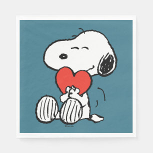 Peanuts   Valentine's Day   Snoopy Heart Hug Napkins